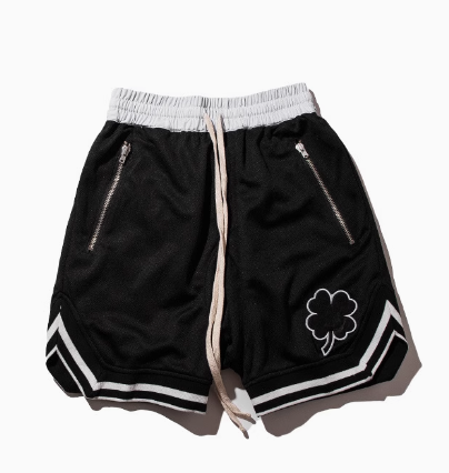 Fitness International Sports Shorts Men's Shorts Mid Pants 5/5 Speed Drying Stretch Squat Breathable Hip Hop High Street Trendy Brand Large Size