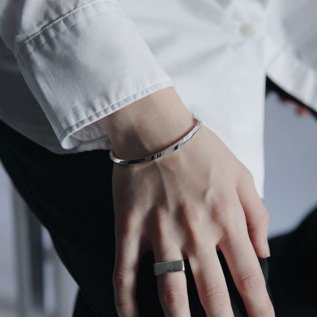 シルバー925 バングル｜幅3mm｜21-B-005