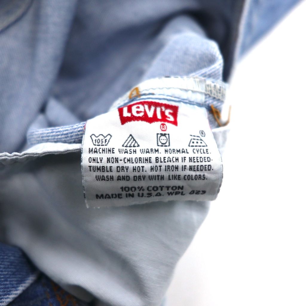 Levi's 90年代 USA製 501 デニムパンツ 32 ブルー コットン ボタンフライ ボタン裏524 501-0125