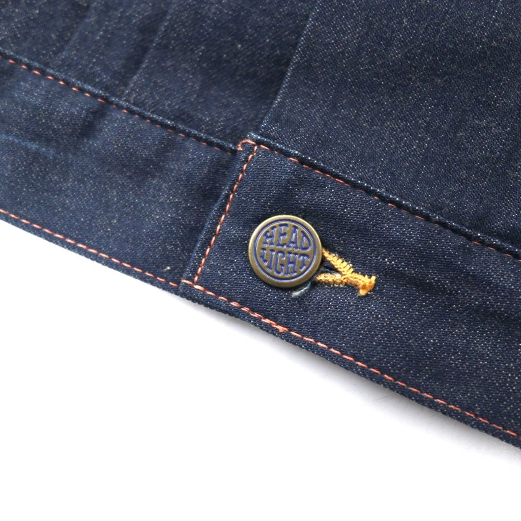 HEADLIGHT ( 東洋エンタープライズ ) デニムジャケット Gジャン M ブルー 濃紺 UNION MADE セルビッチ HD11207 日本製