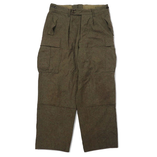 60年代 German Military ドイツ軍 WWII カーゴパンツ M カーキ ウール ミリタリー 8405-12-1305781 SPORTRA ARNSTORF
